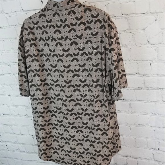LuLaRoe Mens Shirt Brown Unique Pattern X Large - Picture 5 of 6